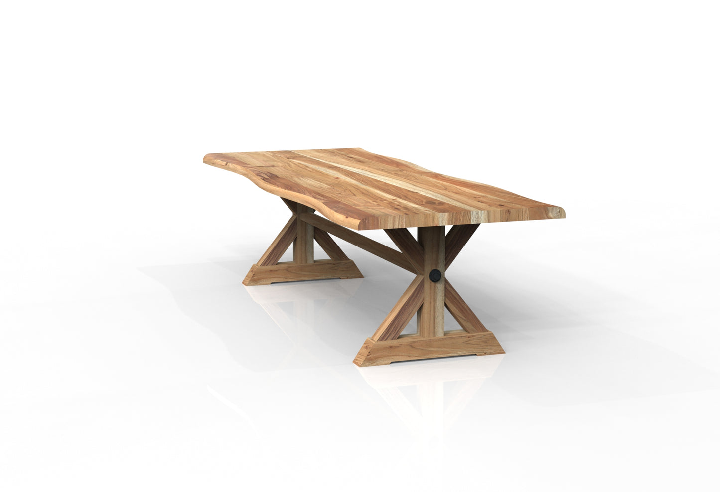 Malcolm Acacia 108" Live Edge Dining Table - Natural