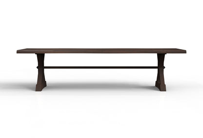 Malcolm Acacia 120" Live Edge Dining Table - Natural + Black
