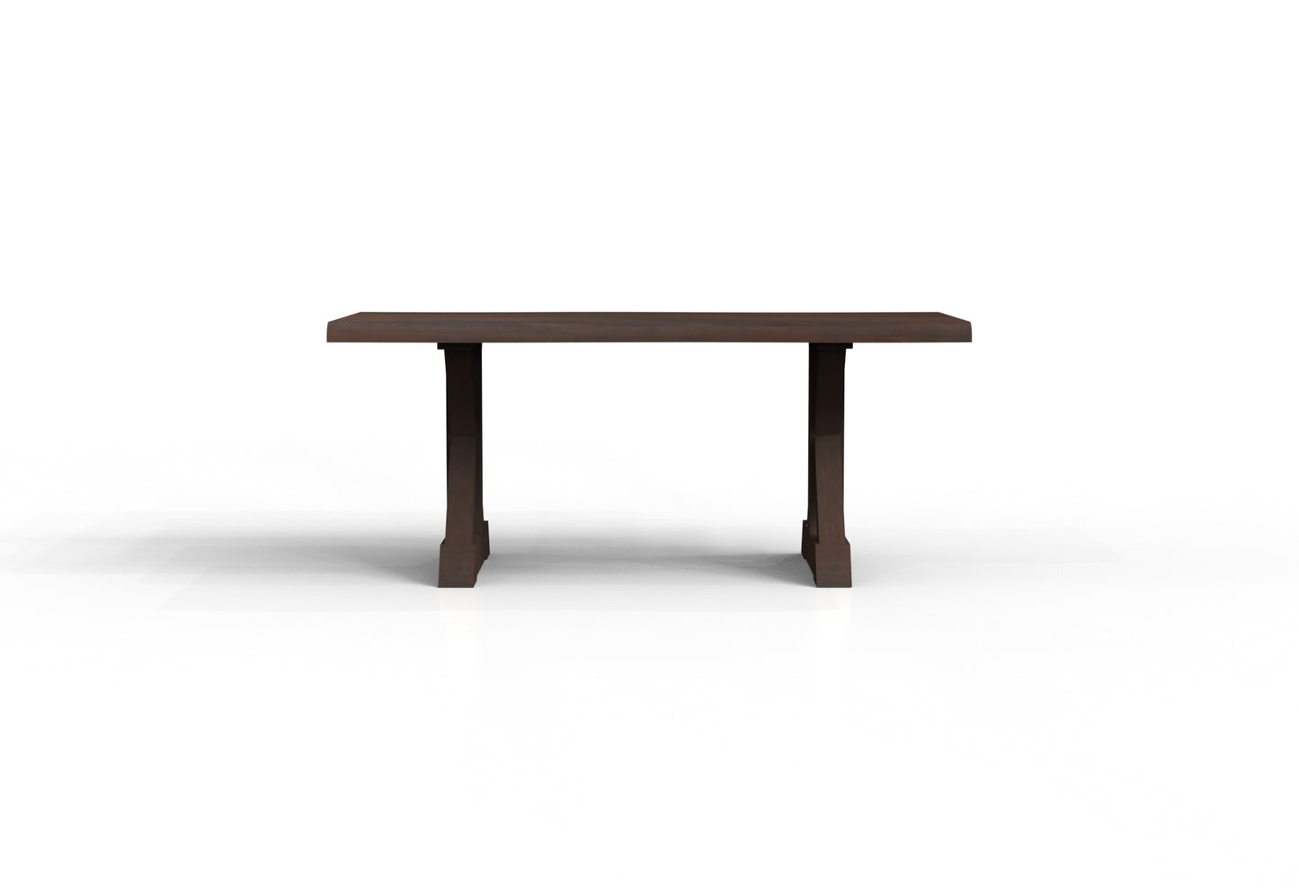 Malcolm Acacia 72" Live Edge Dining Table - Natural + Black