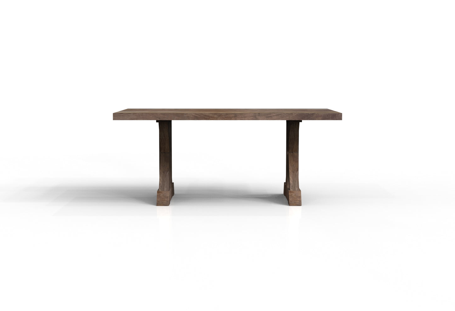 Maxwell Acacia 72" Dining Table - Natural + Smoke