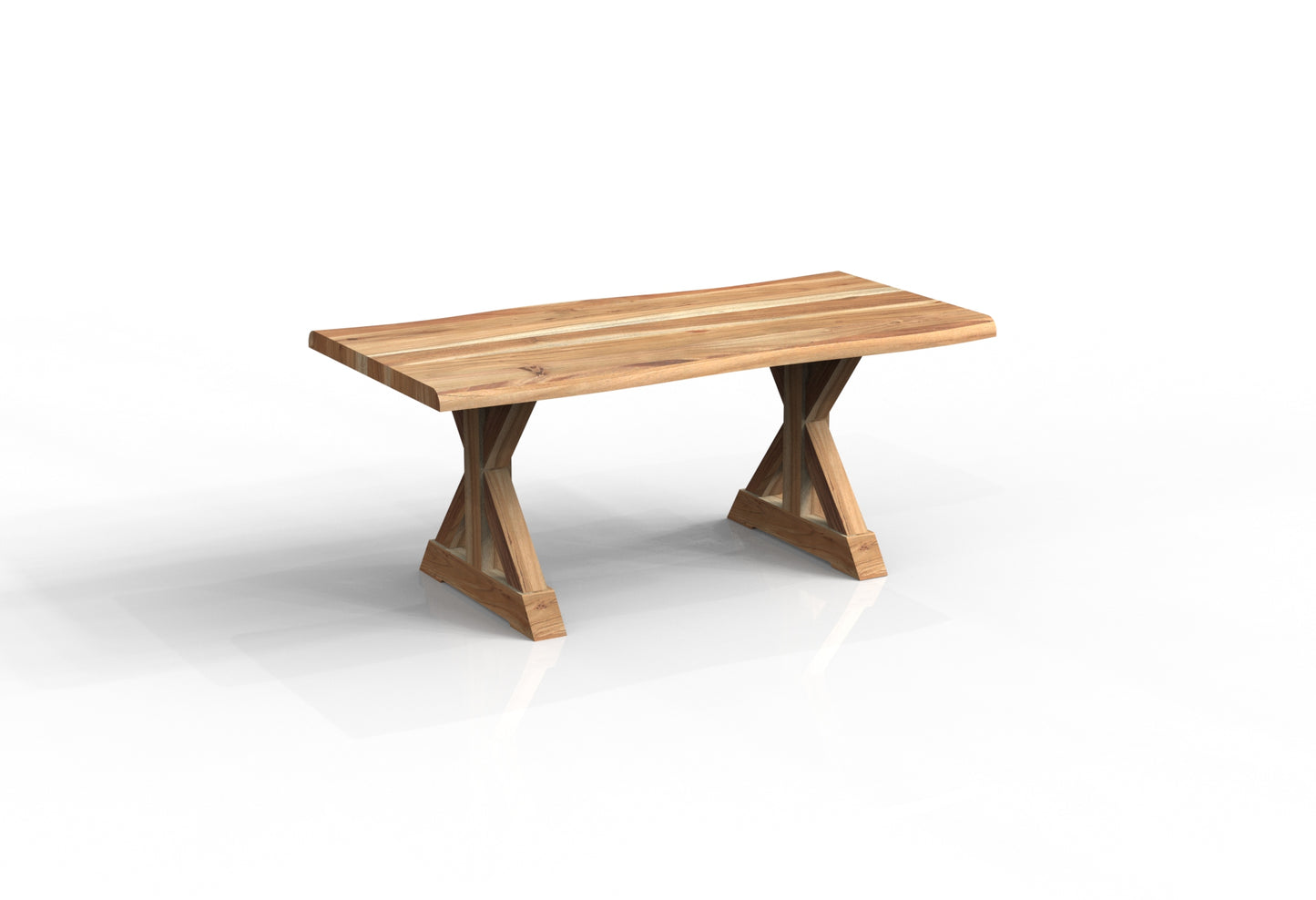 Malcolm Acacia 72" Live Edge Dining Table - Natural