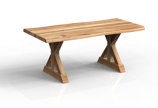 Malcolm Acacia 72″ Live Edge Dining Table — Natural