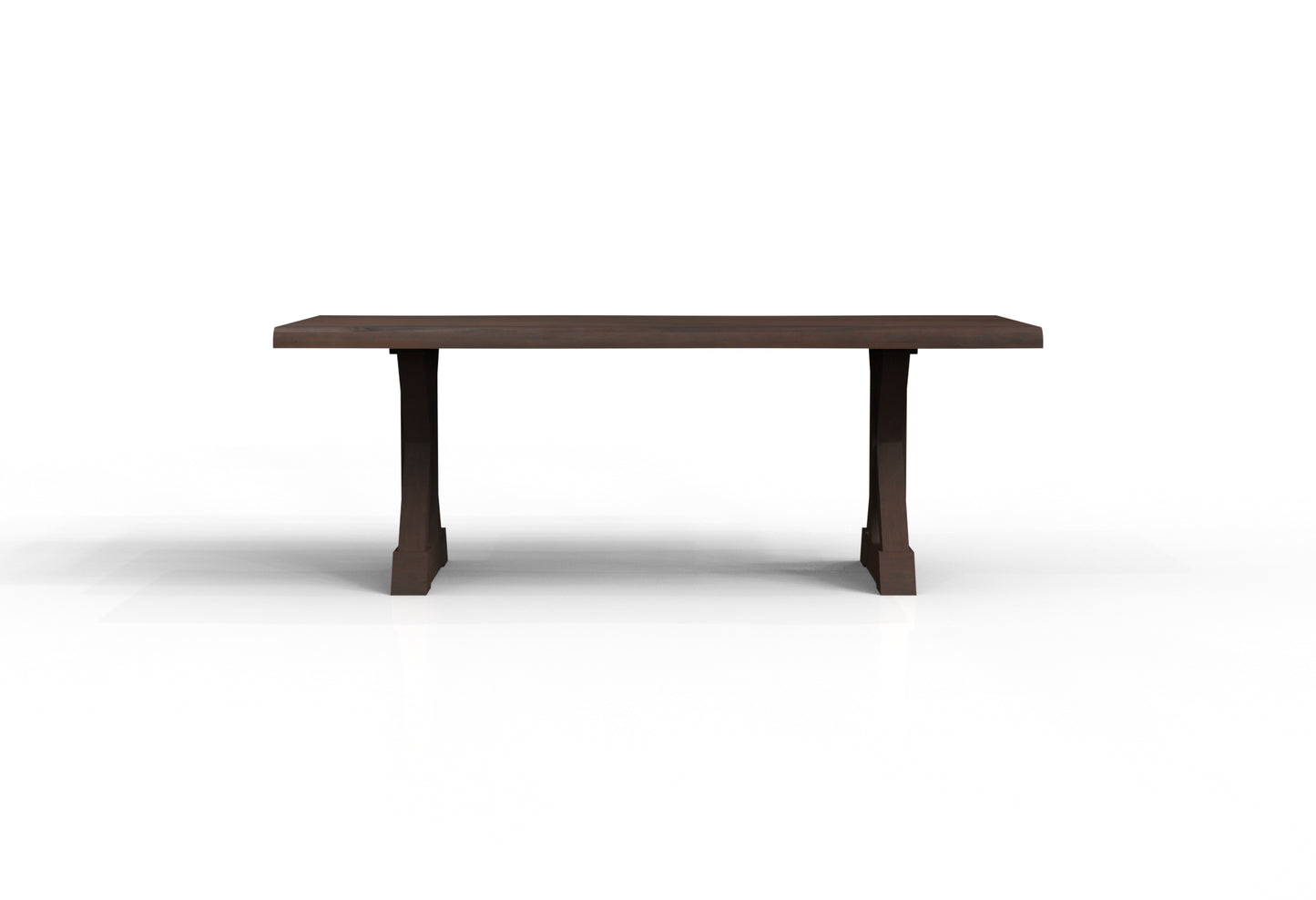 Malcolm Acacia 84" Live Edge Dining Table - Natural + Black