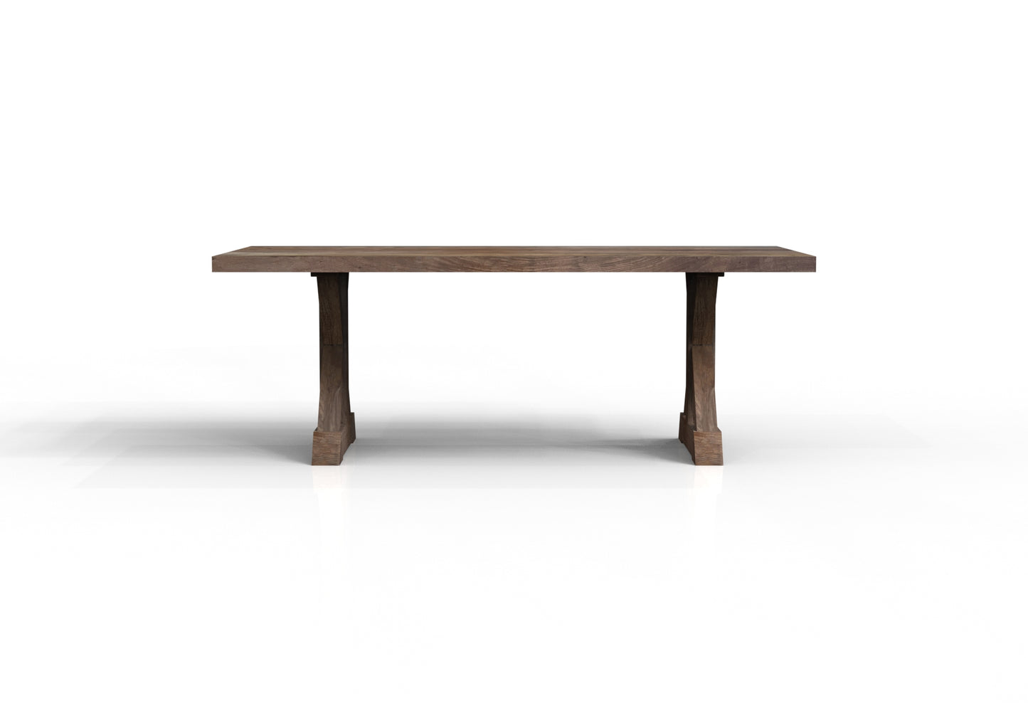 Maxwell Acacia 84" Dining Table - Natural + Smoke