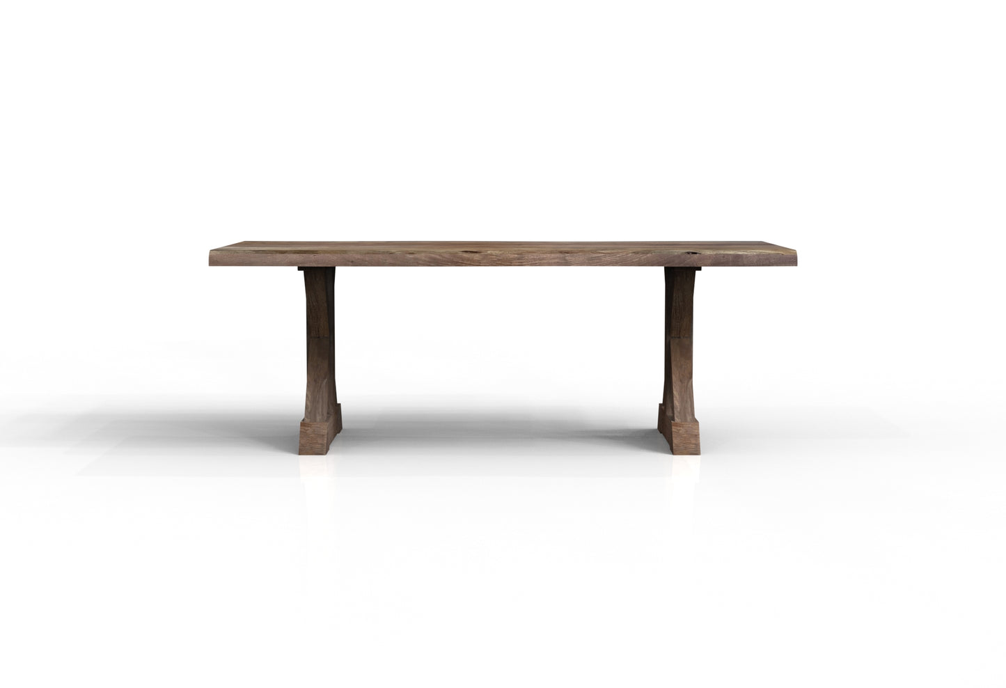 Malcolm Acacia 84" Live Edge Dining Table - Natural + Smoke