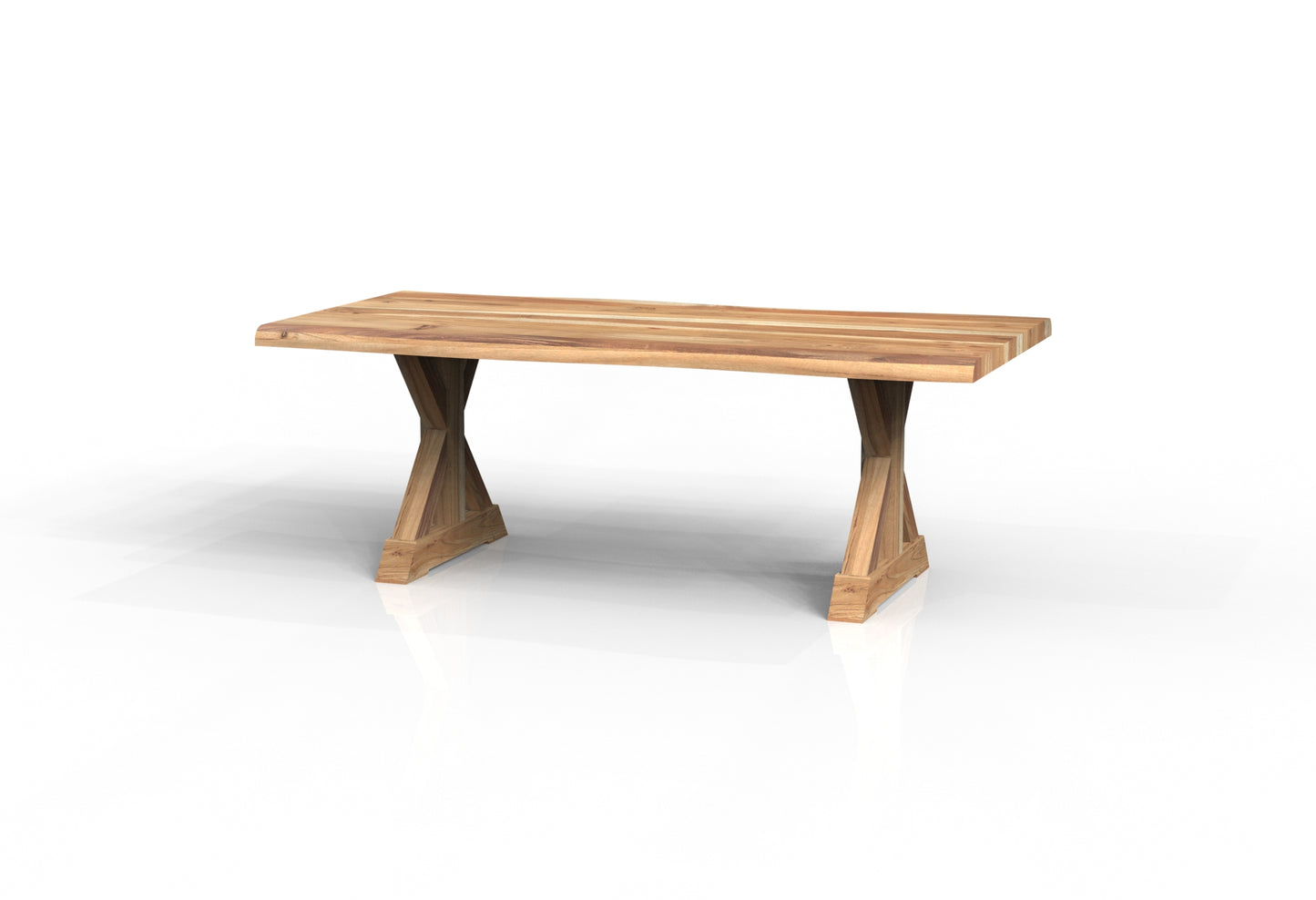 Malcolm Acacia 84" Live Edge Dining Table - Natural