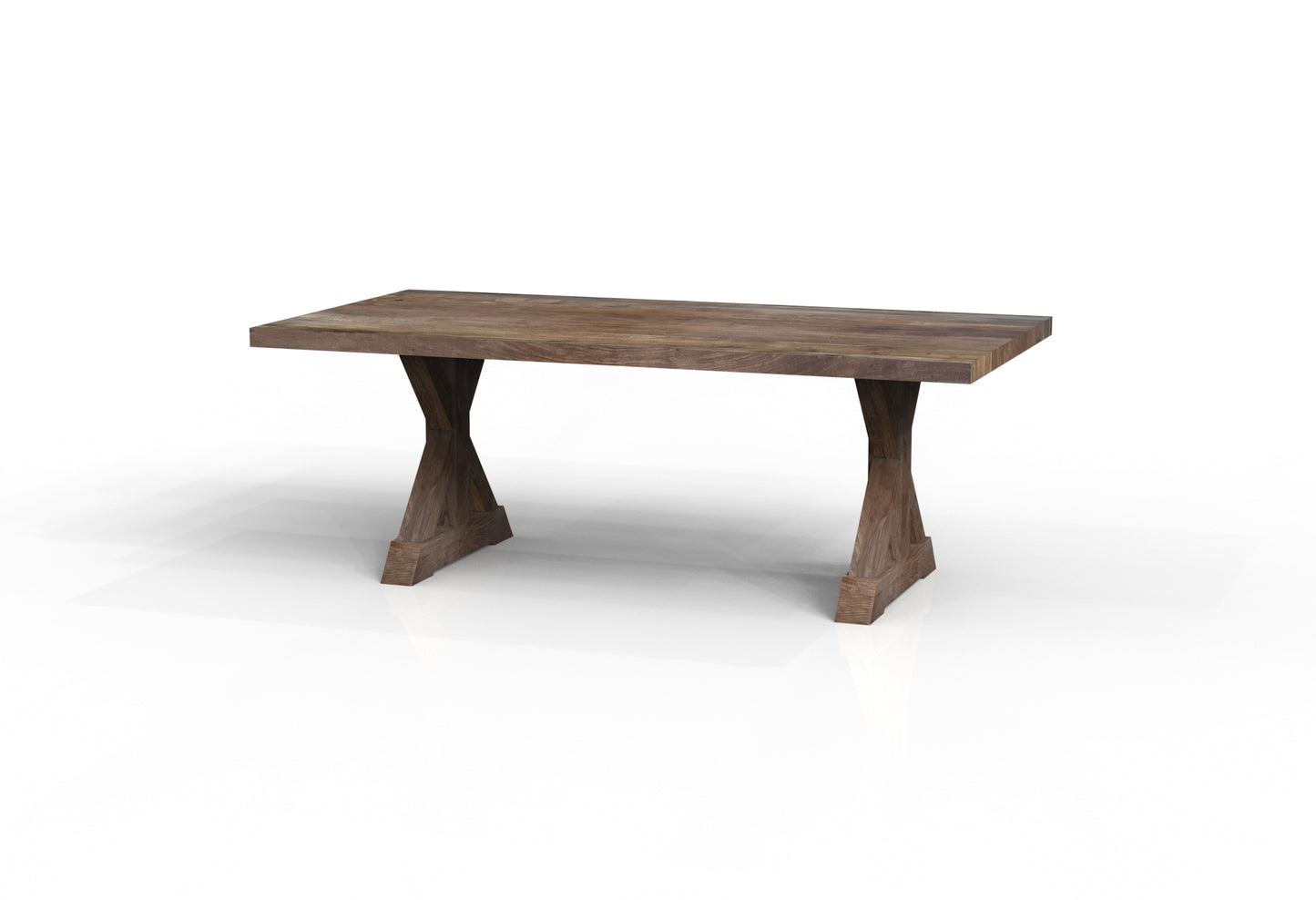 Maxwell Acacia 84" Dining Table - Natural + Smoke