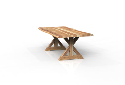 Malcolm Acacia 84" Live Edge Dining Table - Natural