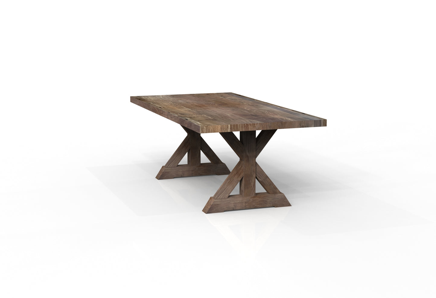 Maxwell Acacia 84" Dining Table - Natural + Smoke