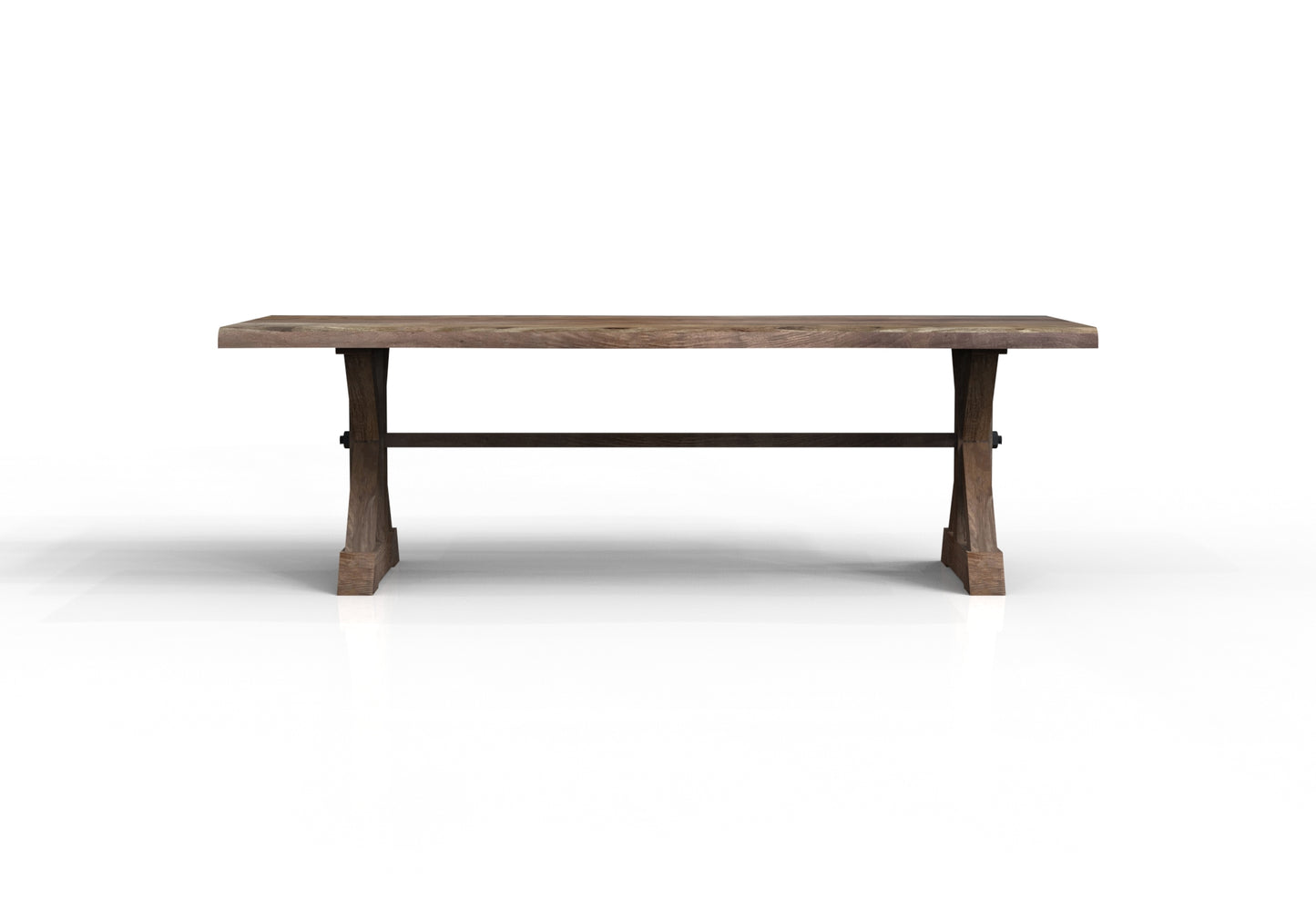 Malcolm Acacia 96" Live Edge Dining Table - Natural + Smoke