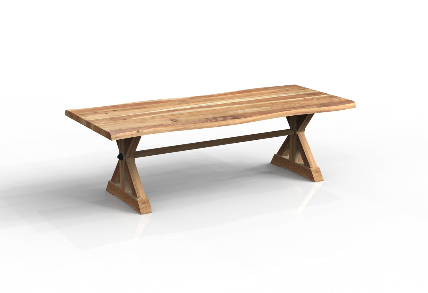 Malcolm Acacia 96" Live Edge Dining Table - Natural