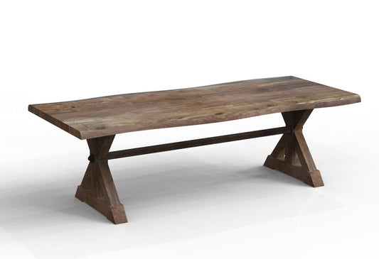 Malcolm Acacia 96″ Live Edge Dining Table — Smoke
