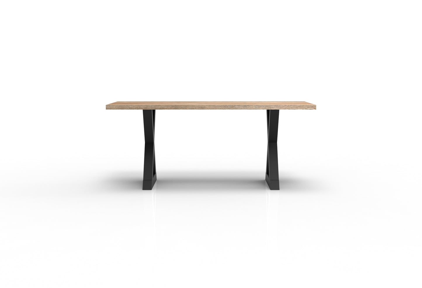 Wallace 72" Oak Dining Table - Sandblasted Natural