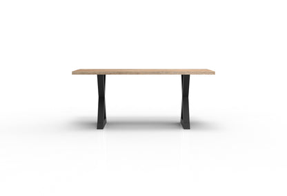 Wallace 72" Oak Dining Table - Sandblasted Natural
