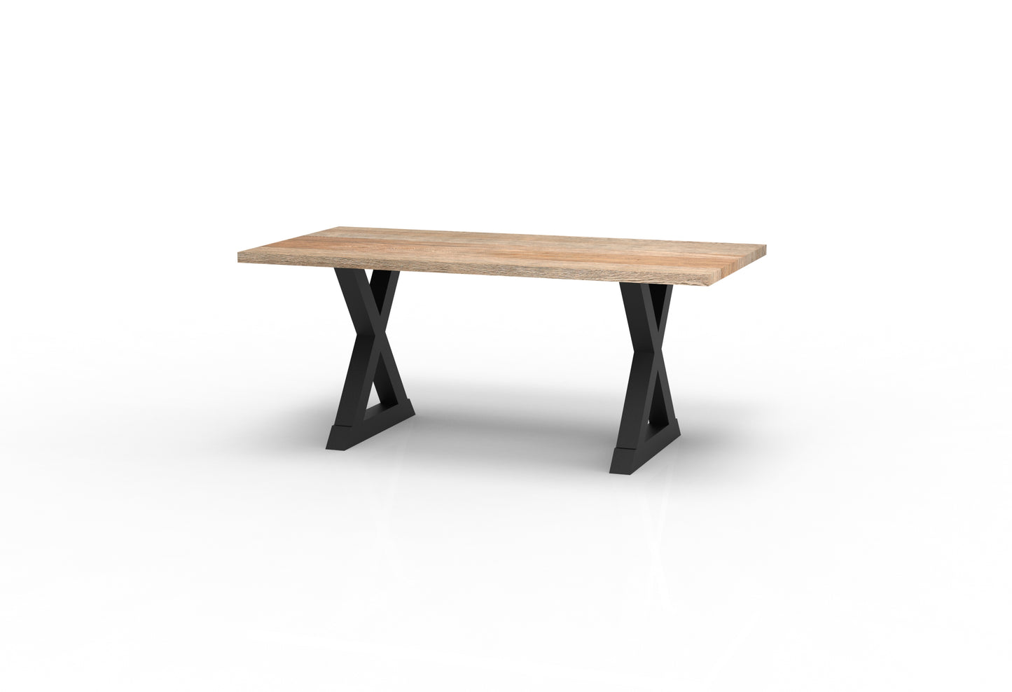 Wallace 72" Oak Dining Table - Sandblasted Natural