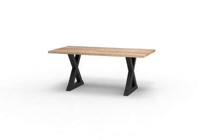 Wallace 72" Oak Dining Table - Sandblasted Natural