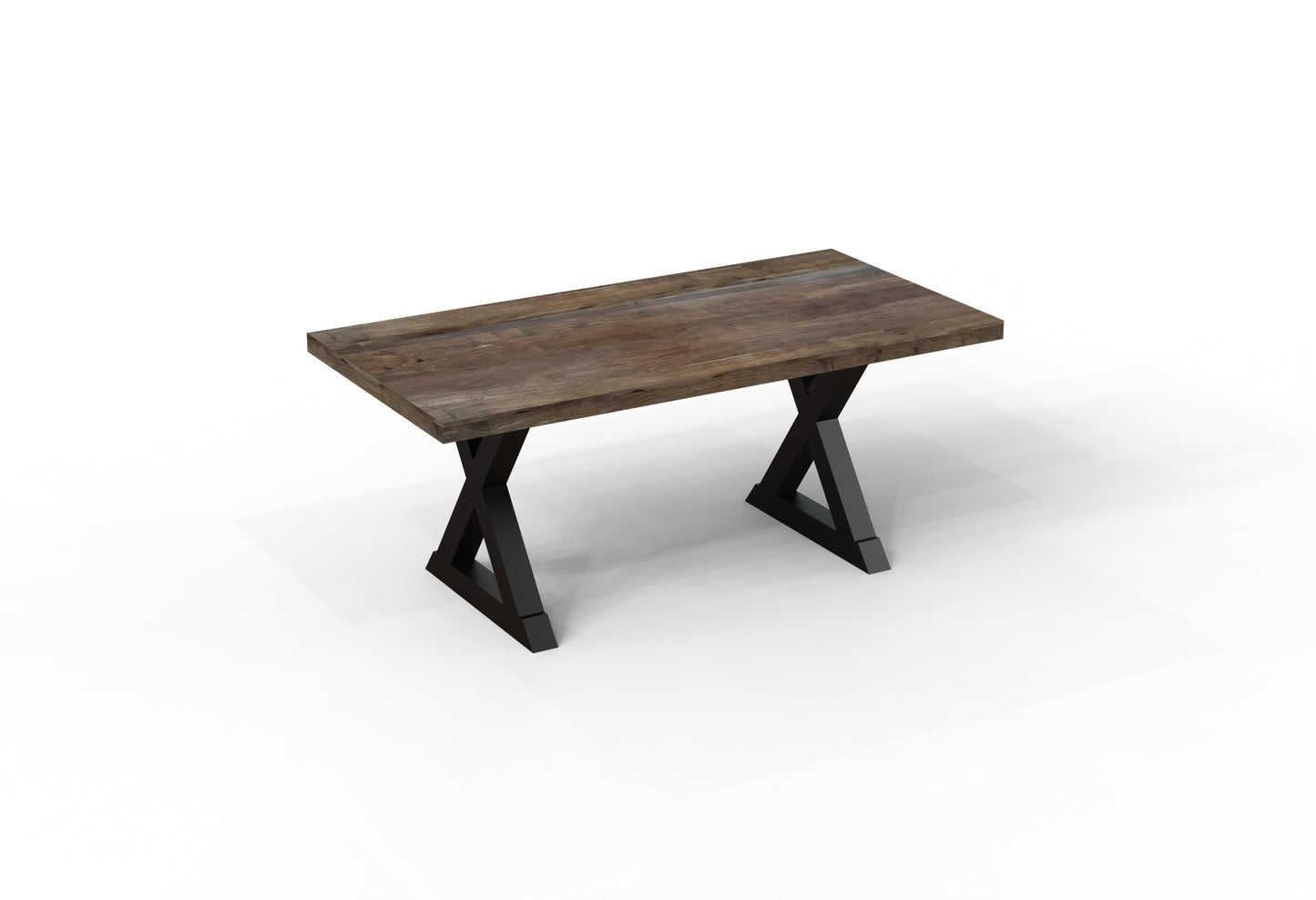 Maxwell Acacia 72" Dining Table - Natural + Smoke