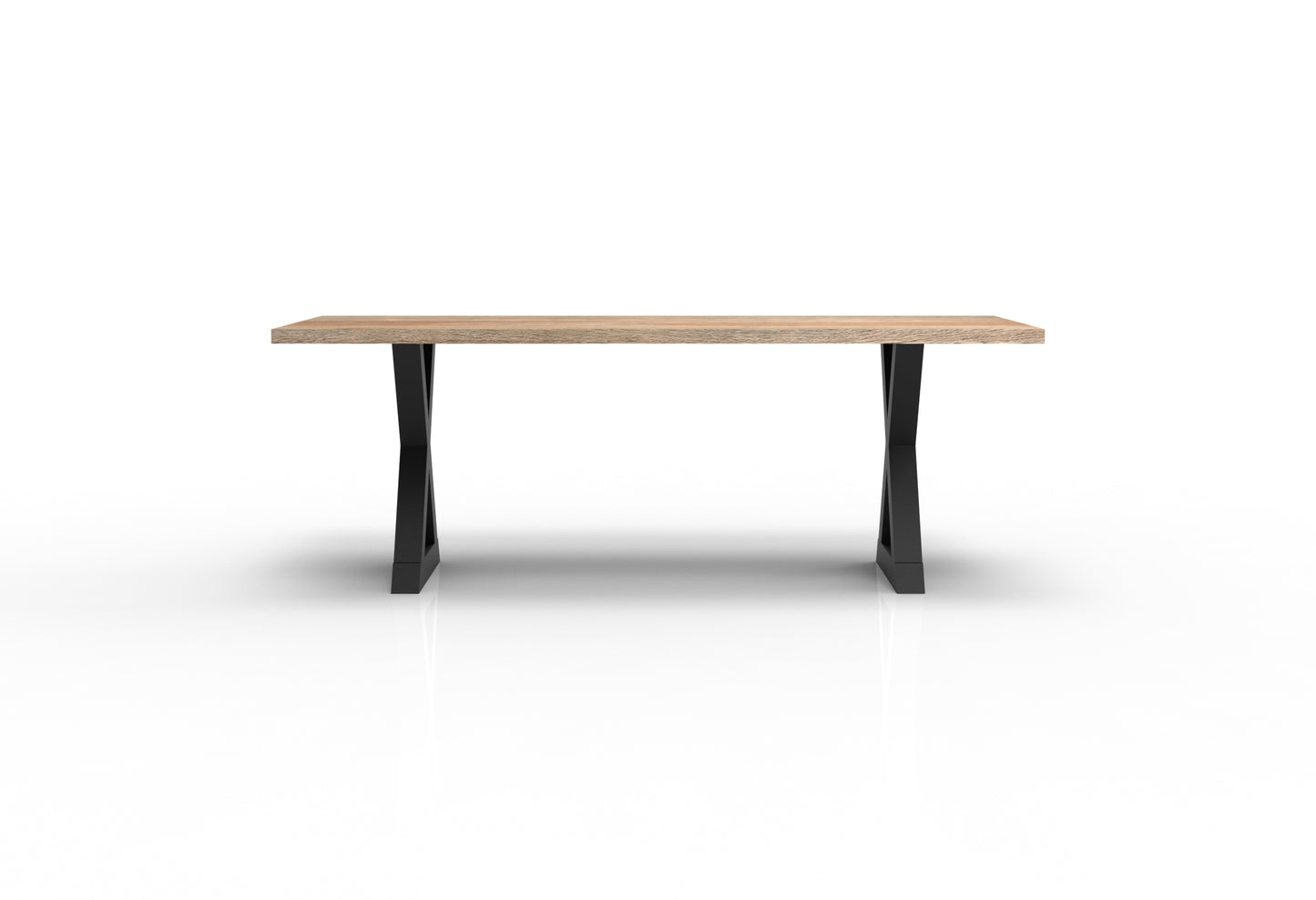 Wallace 84" Oak Dining Table - Sandblasted Natural