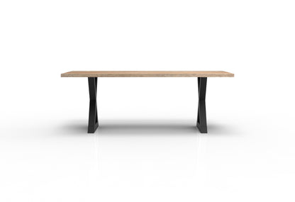 Wallace 84" Oak Dining Table - Sandblasted Natural