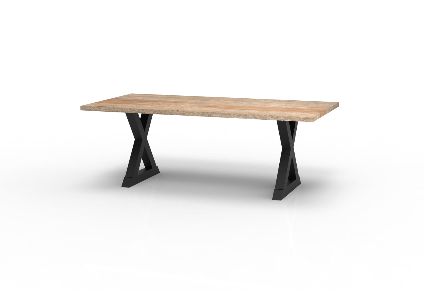 Wallace 84" Oak Dining Table - Sandblasted Natural