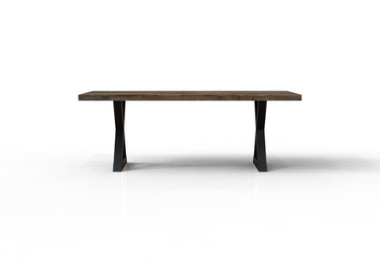 Maxwell Acacia 84" Dining Table - Natural + Smoke