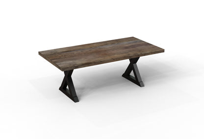 Maxwell Acacia 84" Dining Table - Natural + Smoke