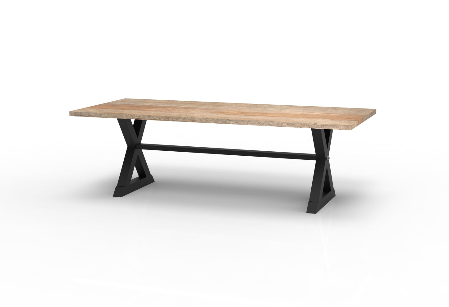 Wallace 96" Oak Dining Table - Sandblasted Natural