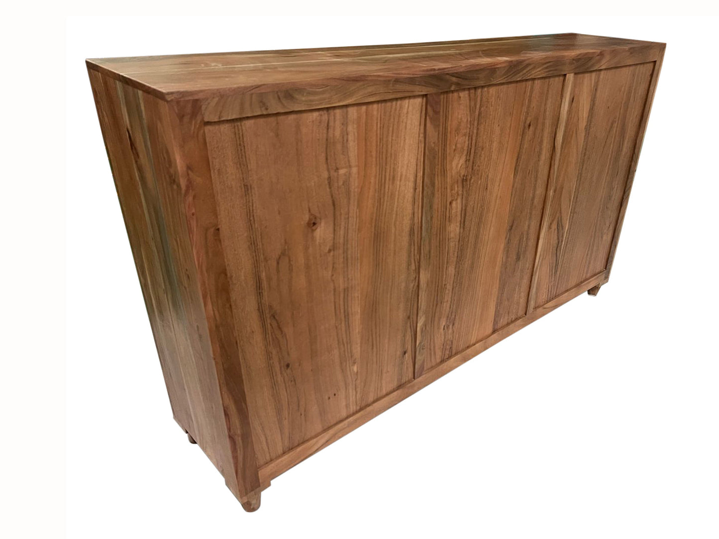 Dominic 71" Acacia 4 Door Glass Front Sideboard - Natural