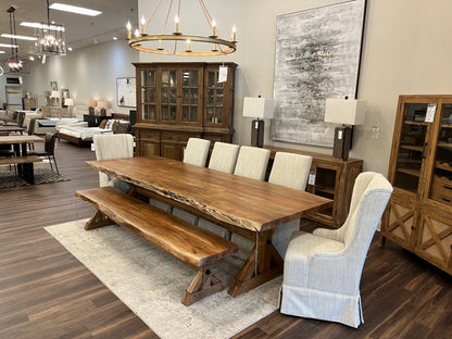 Malcolm Acacia 120" Live Edge Dining Table - Natural