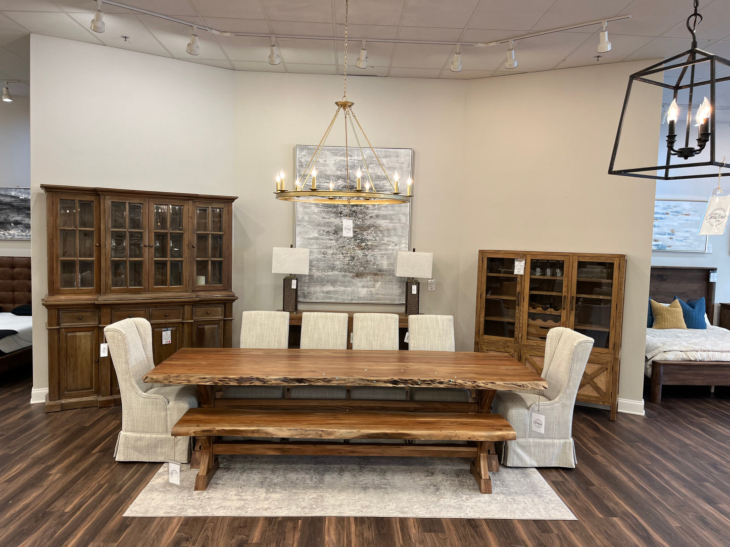 Malcolm Acacia 120" Live Edge Dining Table - Natural