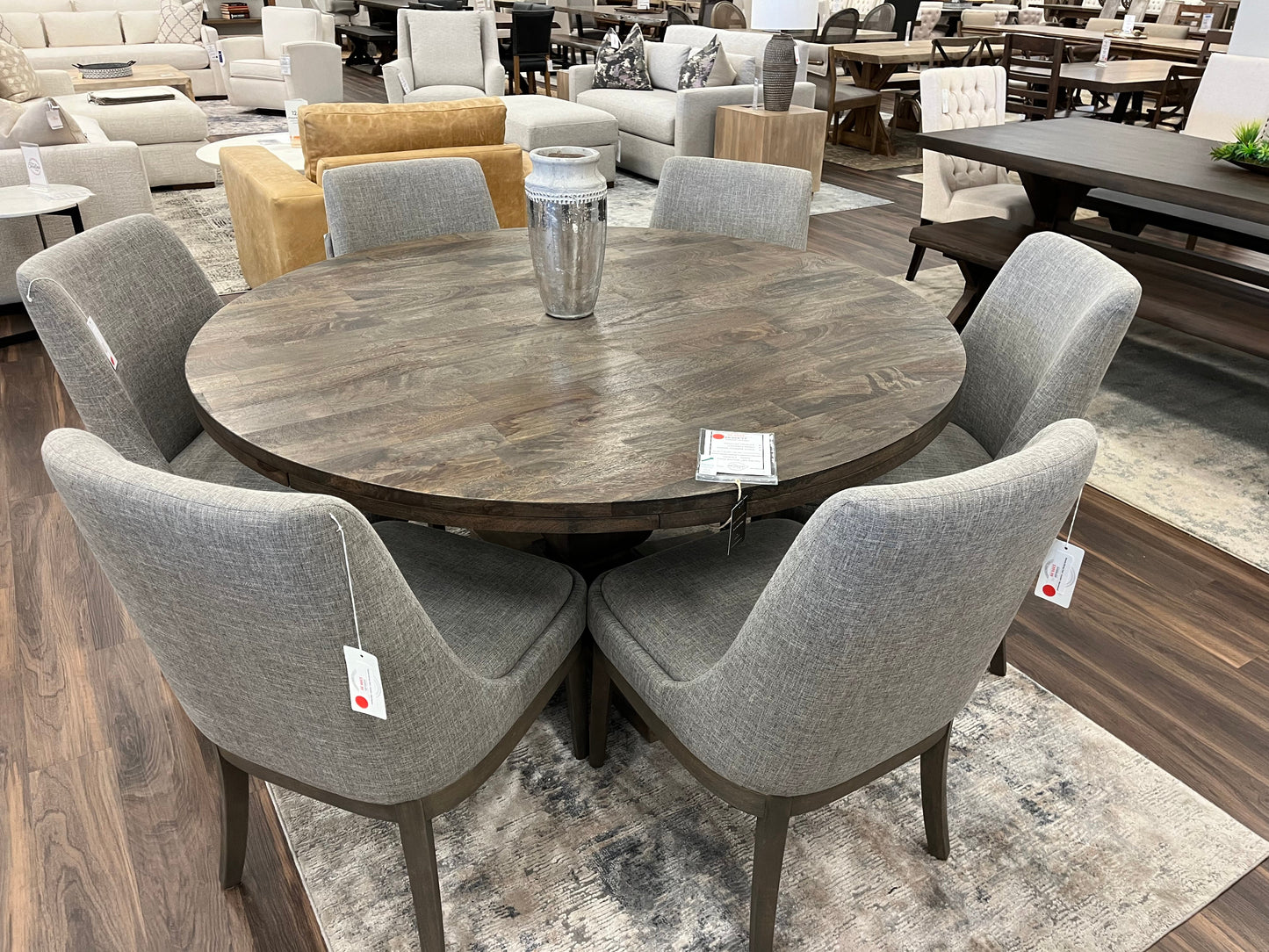 Drake 60" Round Dining Table - Carbon