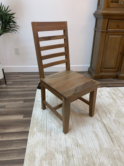 Malcolm Acacia Ladderback Side Dining Chair - Natural