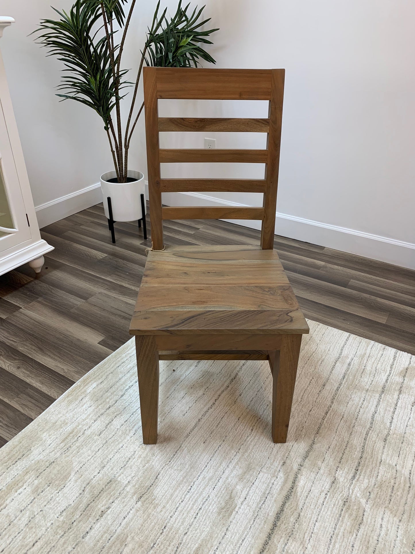 Malcolm Acacia Ladderback Side Dining Chair - Natural