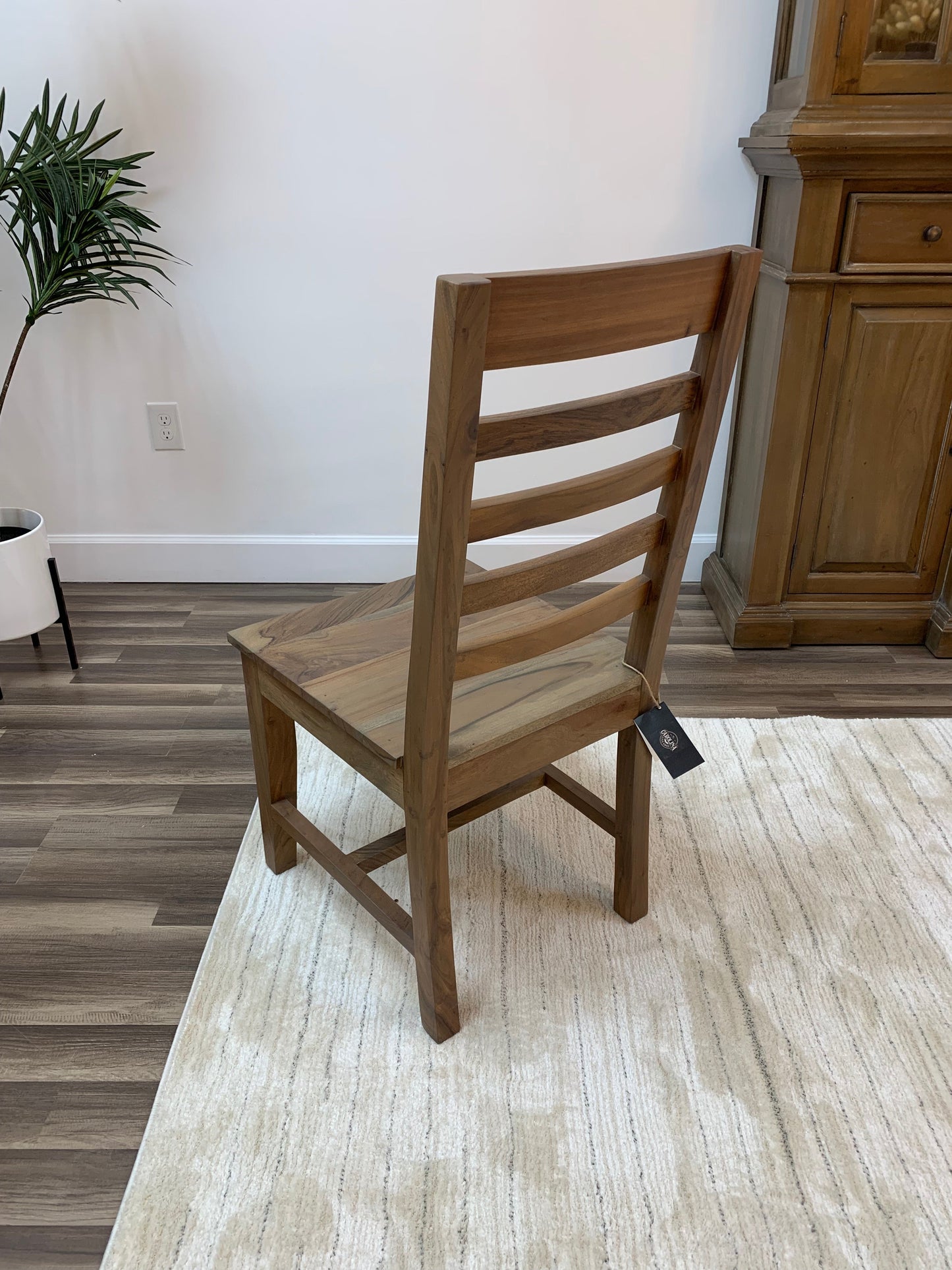 Malcolm Acacia Ladderback Side Dining Chair - Natural
