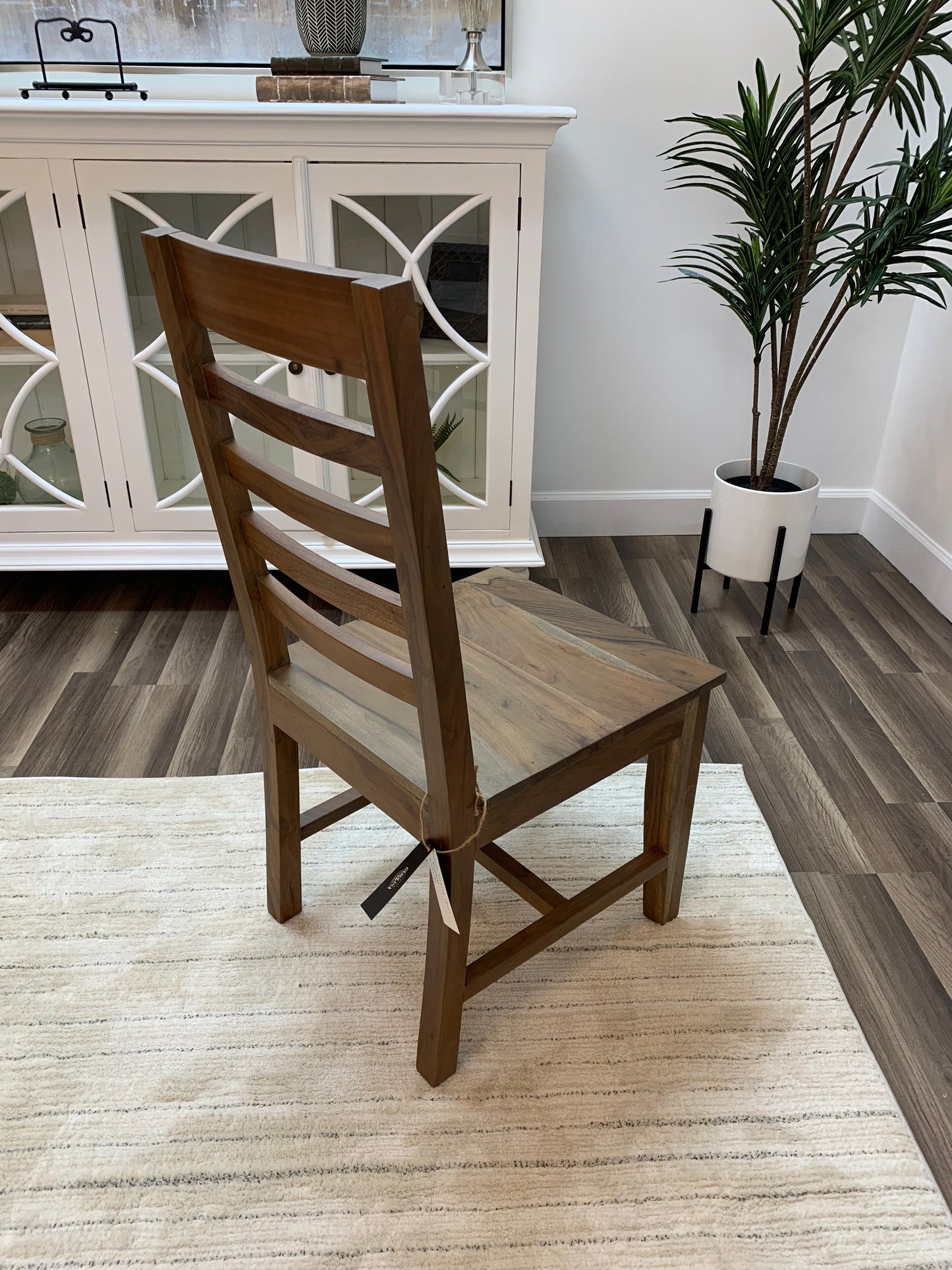 Malcolm Acacia Ladderback Side Dining Chair - Natural