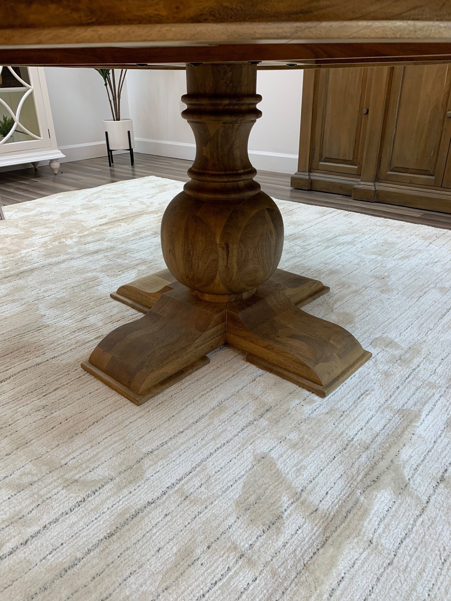 Weston 60" Acacia Round Dining Table - Natural