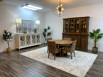 Weston 60" Acacia Round Dining Table - Natural