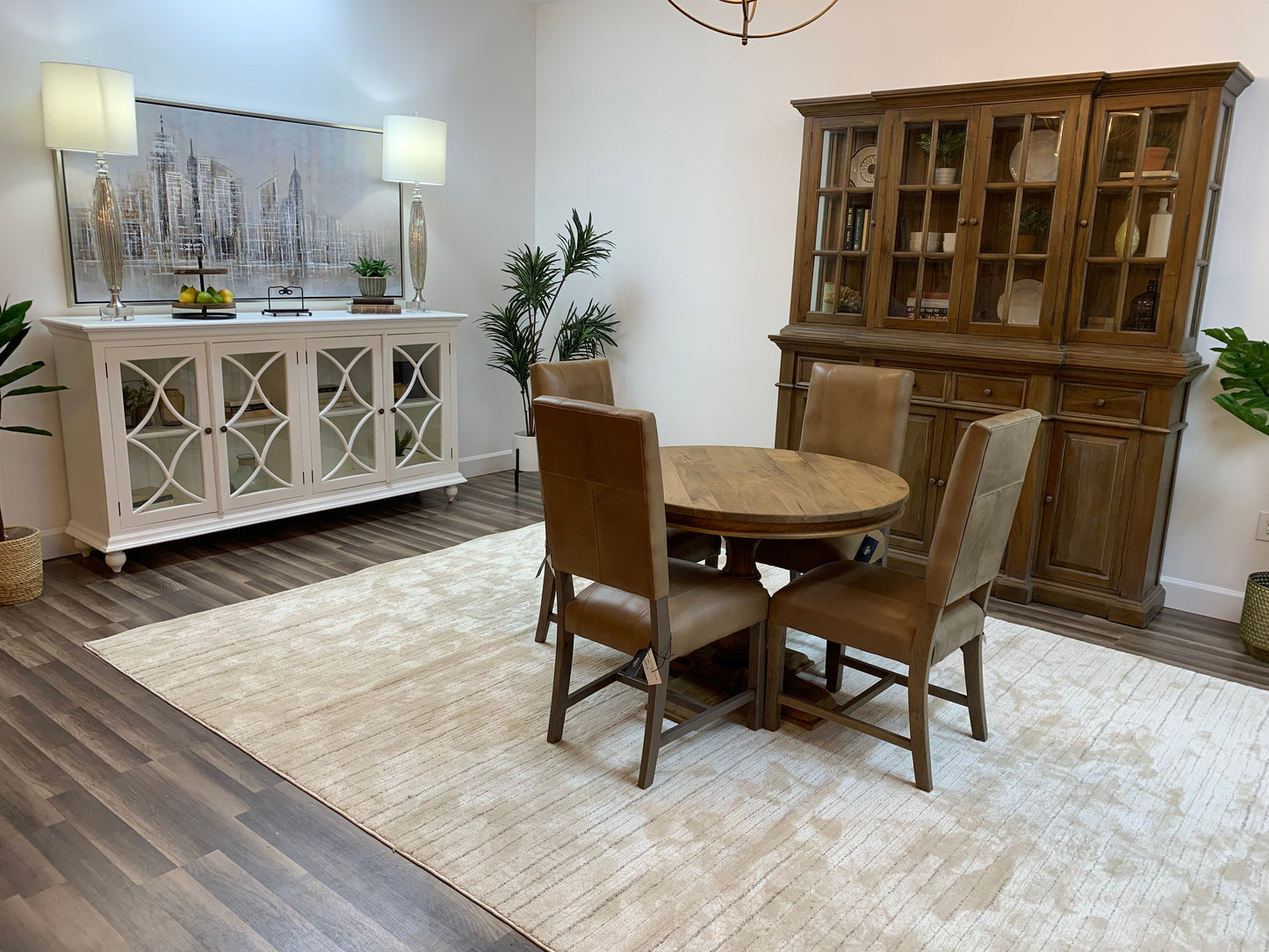 Weston 42" Acacia Round Dining Table - Natural