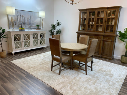 Weston 42" Acacia Round Dining Table - New White Wash