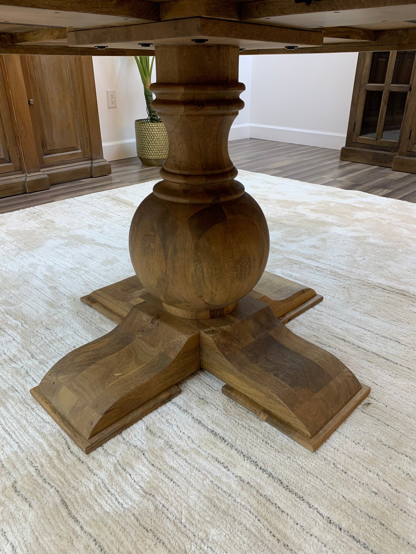 Weston 53" Acacia Round Dining Table - Natural