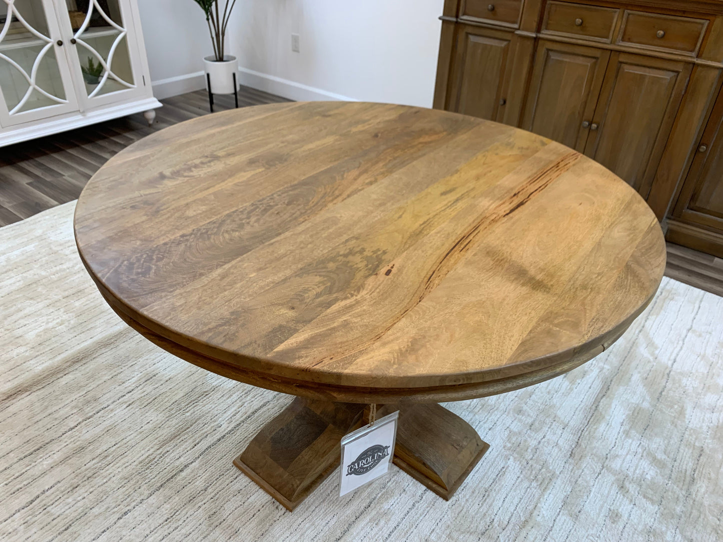 Weston 53" Acacia Round Dining Table - Natural