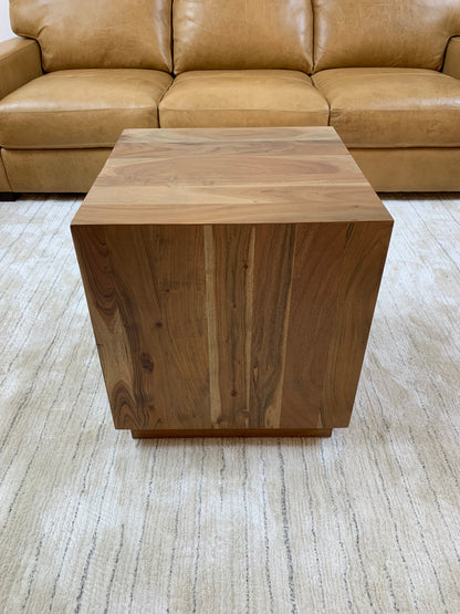 Malcolm Acacia 20" Square End Table - Natural