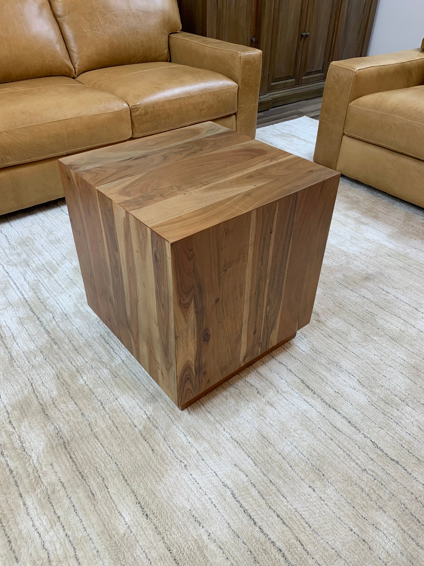 Malcolm Acacia 20" Square End Table - Natural