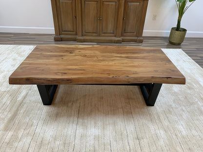 Malcolm Acacia 60" Live Edge Coffee Table - Natural