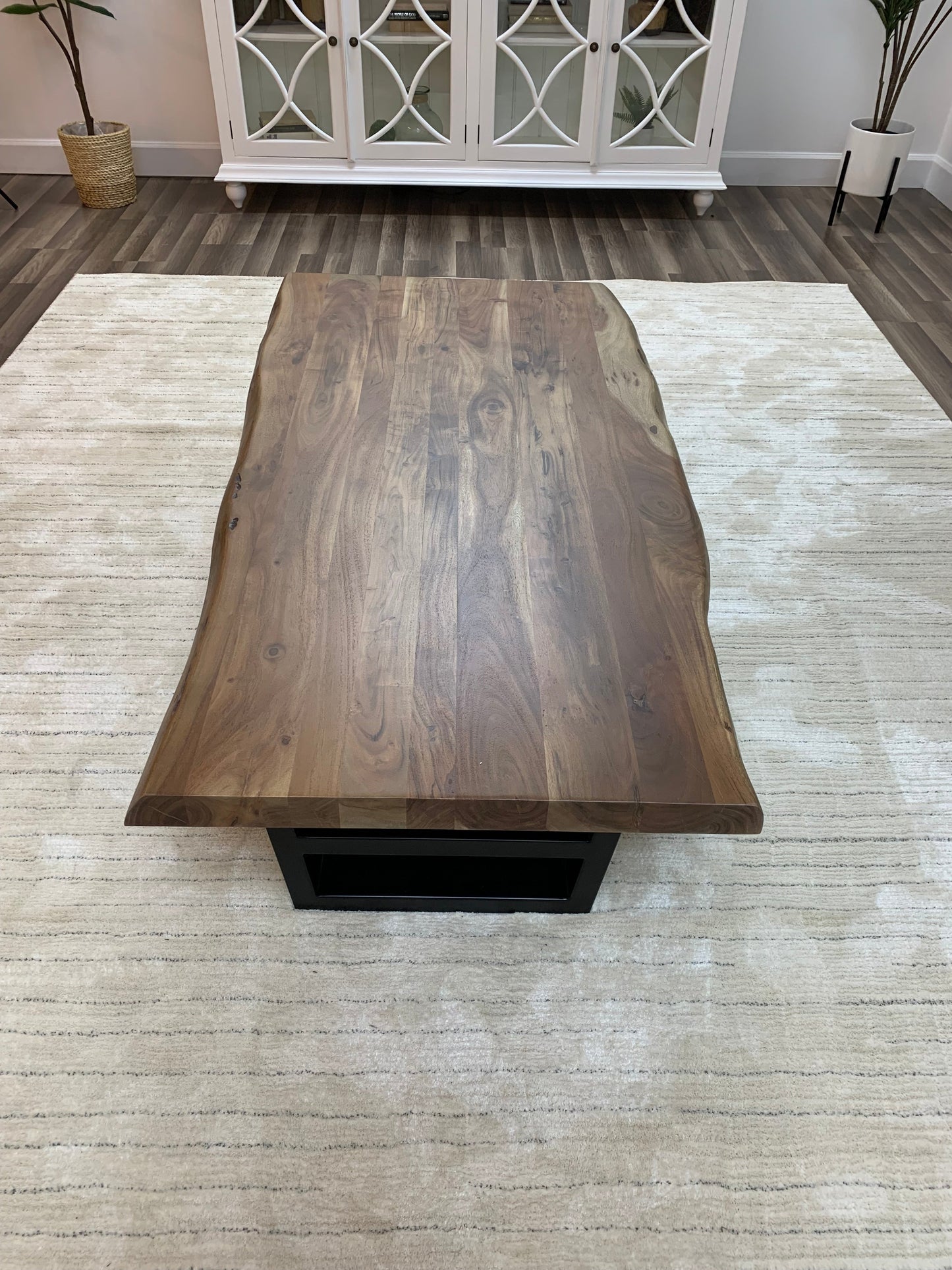 Malcolm Acacia 60" Live Edge Coffee Table - Natural