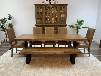 Malcolm Acacia 96" Live Edge Dining Table - Natural