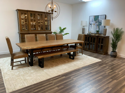 Malcolm Acacia 108" Live Edge Dining Table - Natural