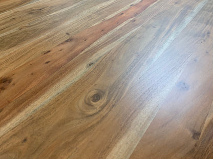 Malcolm Acacia 60" Square Live Edge Coffee Table - Natural + Gray