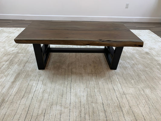 Malcolm Acacia 52″ Live Edge Coffee Table — Smoke