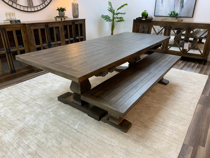 Constantine 84" - 102" Butterfly Leaf Extension Dining Table - Distressed Natural